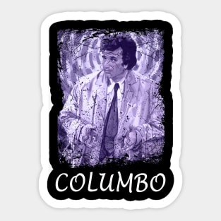 Columbo's Cerebral Chess Unpuzzling Crime On Screen Sticker